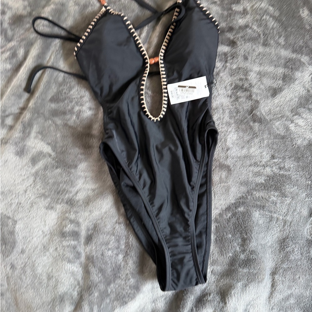 Chic Black Women's One-Piece Swimsuit